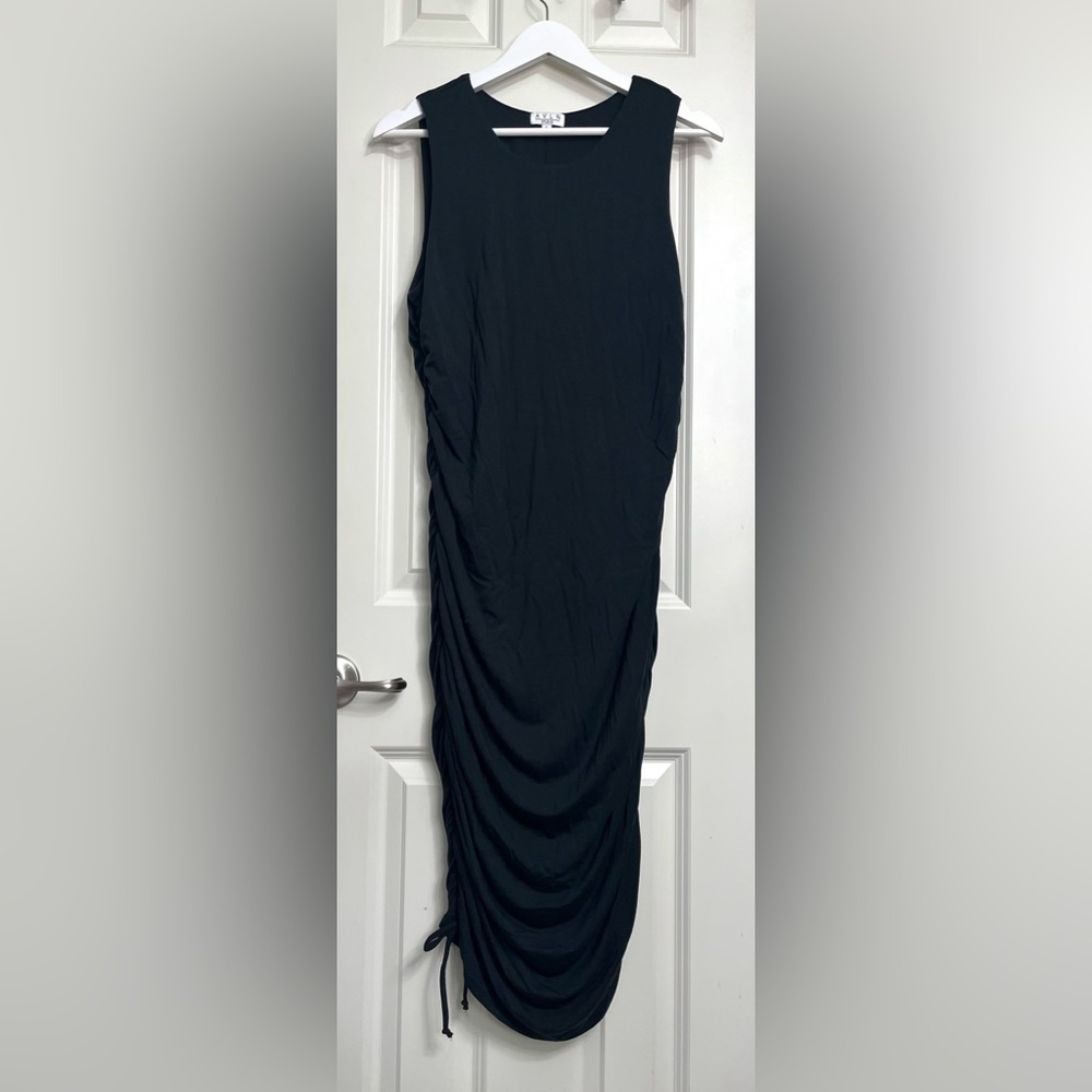 AVLN Studio Sleeveless Ruched Midi Dress NWOT